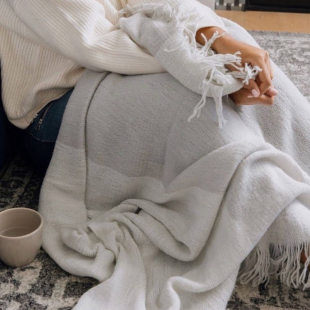 MARK & GRAHAM Color block Throw Blanket